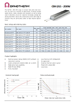 aluminium housed brake filter charge resistors